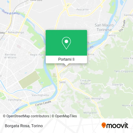 Mappa Borgata Rosa