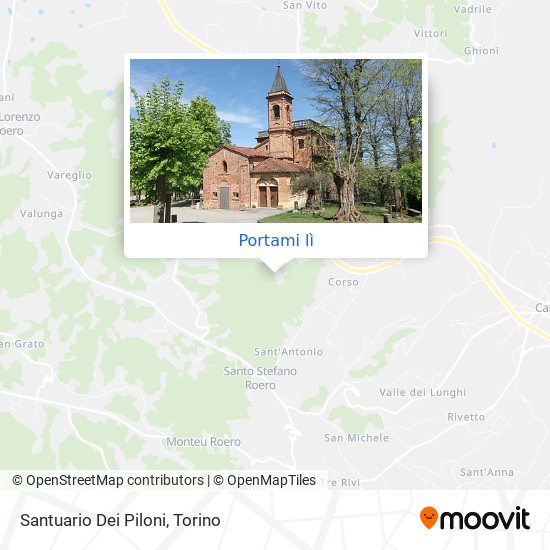 Mappa Santuario Dei Piloni