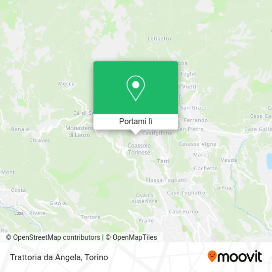 Mappa Trattoria da Angela