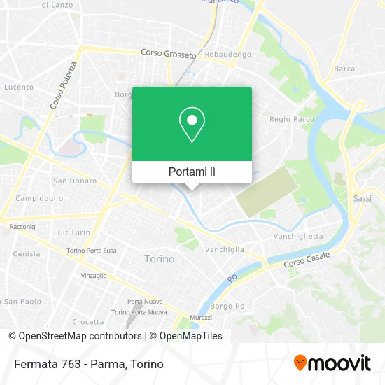 Mappa Fermata 763 - Parma