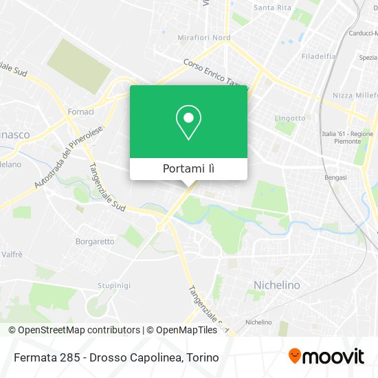 Mappa Fermata 285 - Drosso Capolinea