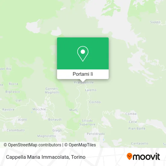 Mappa Cappella Maria Immacolata