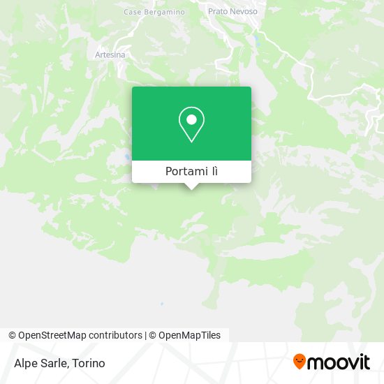 Mappa Alpe Sarle