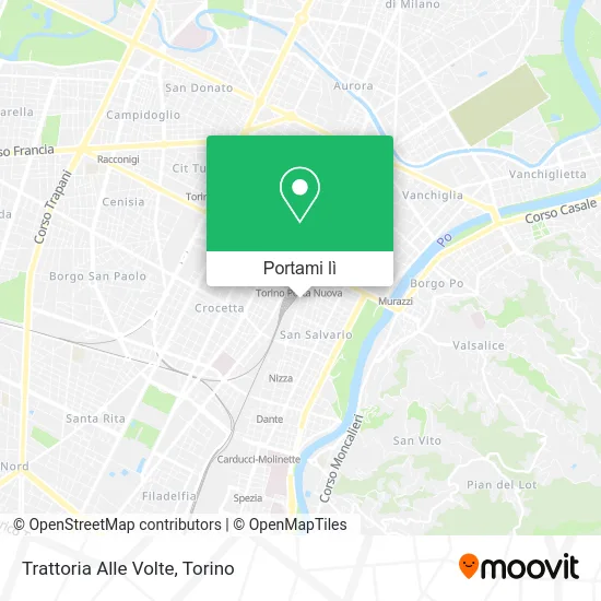 Mappa Trattoria Alle Volte