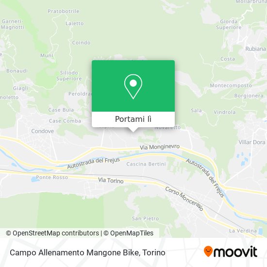 Mappa Campo Allenamento Mangone Bike