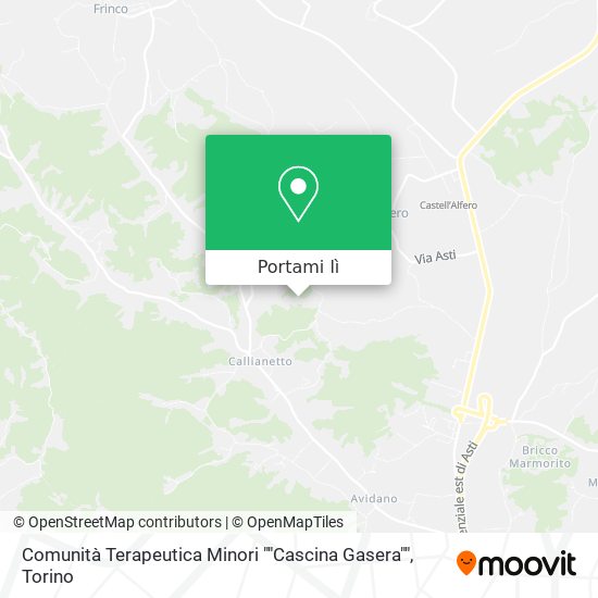 Mappa Comunità Terapeutica Minori ""Cascina Gasera""