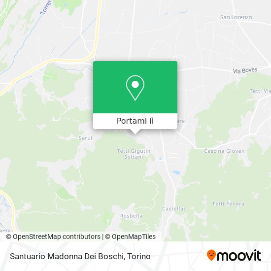 Mappa Santuario Madonna Dei Boschi