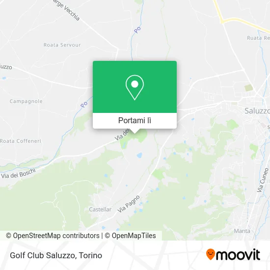 Mappa Golf Club Saluzzo
