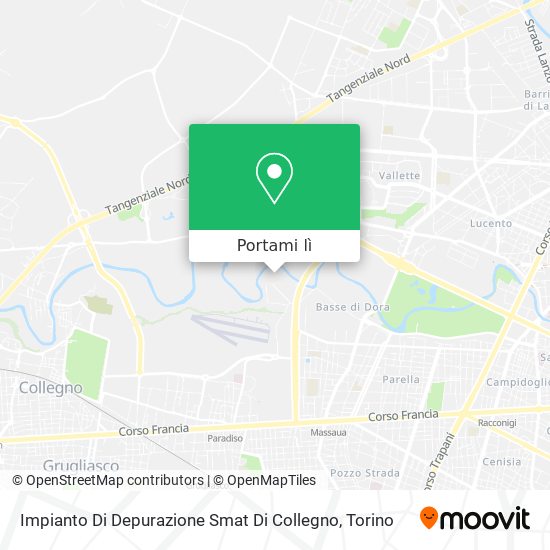 Mappa Impianto Di Depurazione Smat Di Collegno