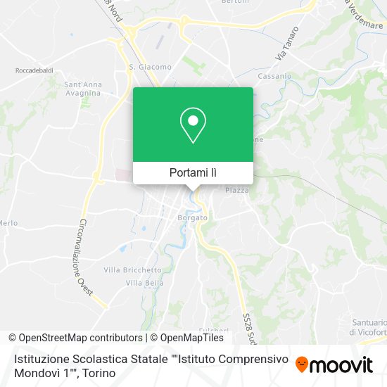 Mappa Istituzione Scolastica Statale ""Istituto Comprensivo Mondovì 1""