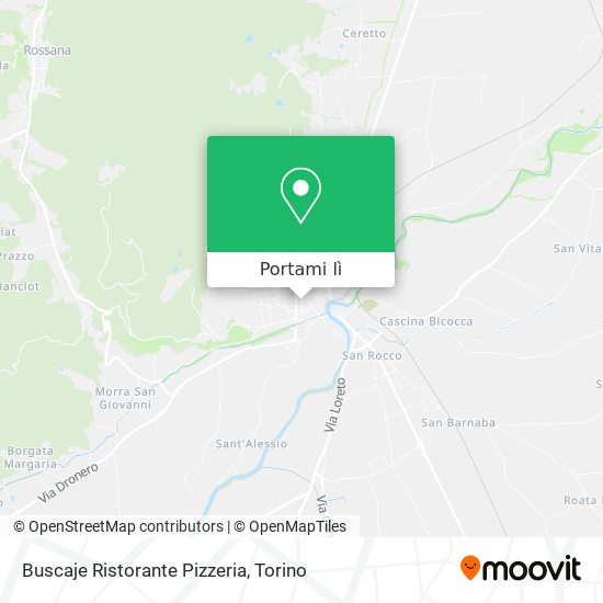 Mappa Buscaje Ristorante Pizzeria