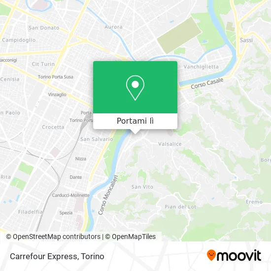 Mappa Carrefour Express