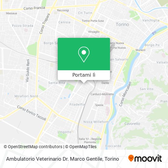 Mappa Ambulatorio Veterinario Dr. Marco Gentile