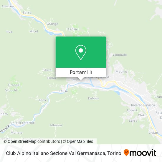 Mappa Club Alpino Italiano Sezione Val Germanasca
