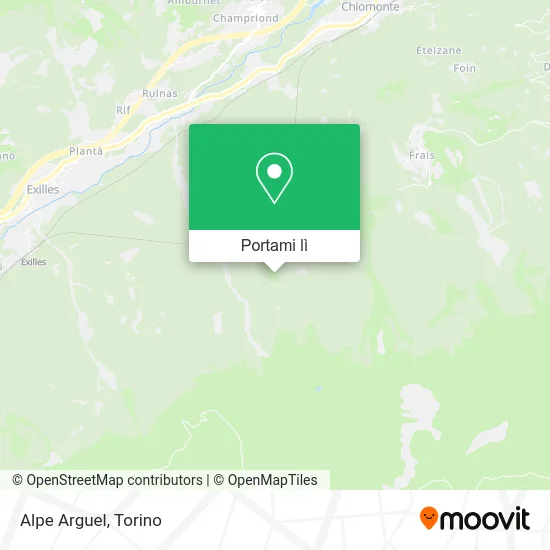 Mappa Alpe Arguel