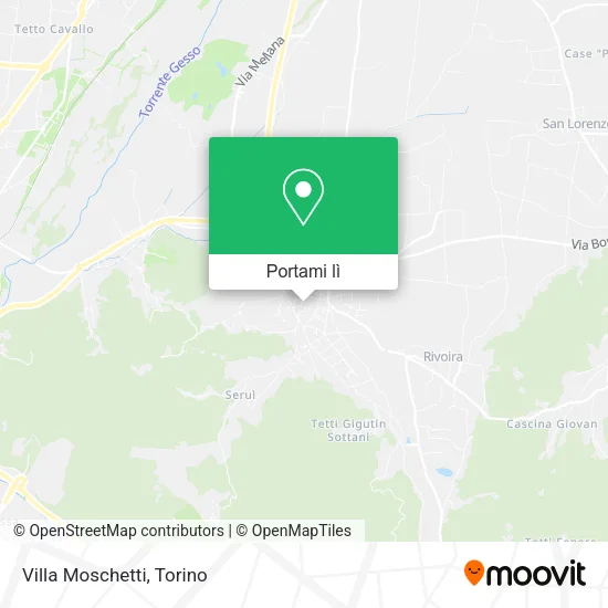 Mappa Villa Moschetti