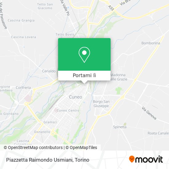 Mappa Piazzetta Raimondo Usmiani