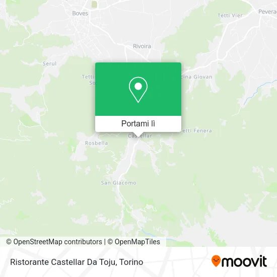 Mappa Ristorante Castellar Da Toju