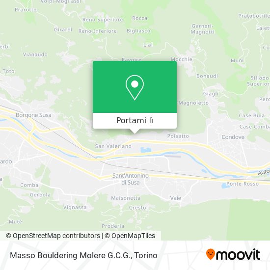 Mappa Masso Bouldering Molere G.C.G.