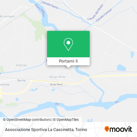Mappa Associazione Sportiva La Cascinetta