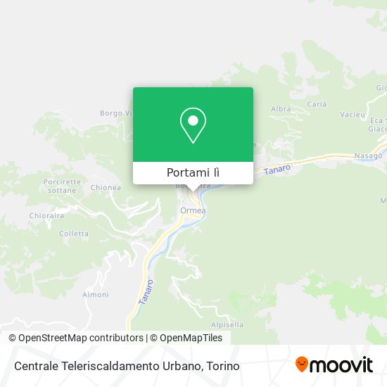 Mappa Centrale Teleriscaldamento Urbano