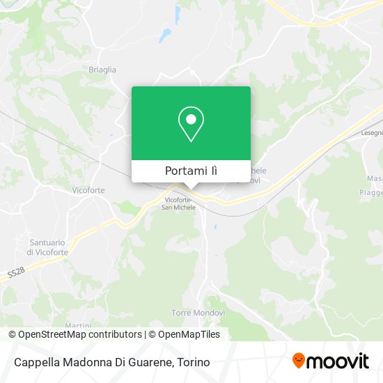 Mappa Cappella Madonna Di Guarene