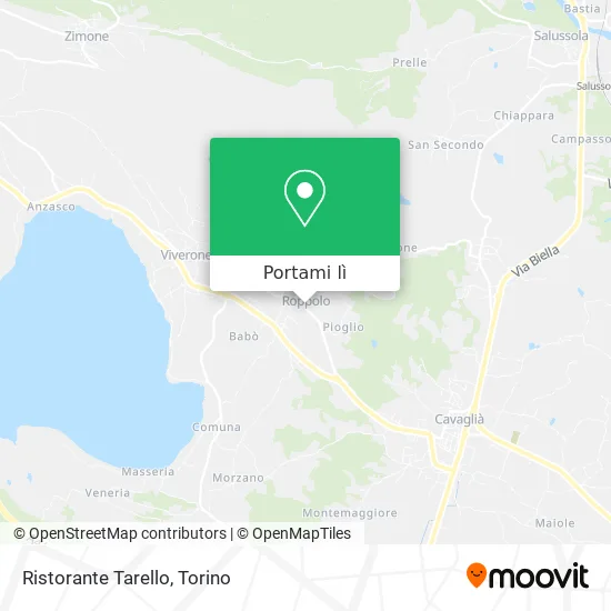 Mappa Ristorante Tarello