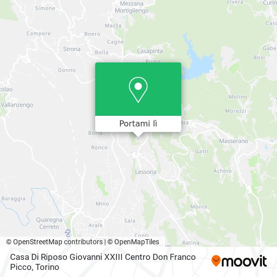 Mappa Casa Di Riposo Giovanni XXIII Centro Don Franco Picco