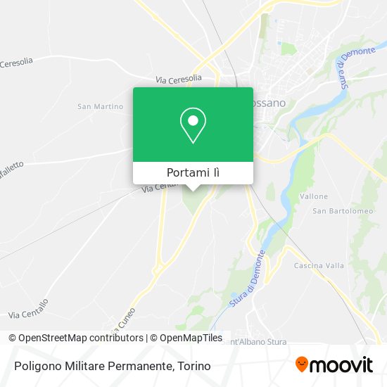 Mappa Poligono Militare Permanente