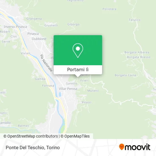 Mappa Ponte Del Teschio