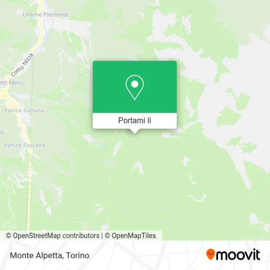 Mappa Monte Alpetta