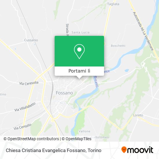 Mappa Chiesa Cristiana Evangelica Fossano