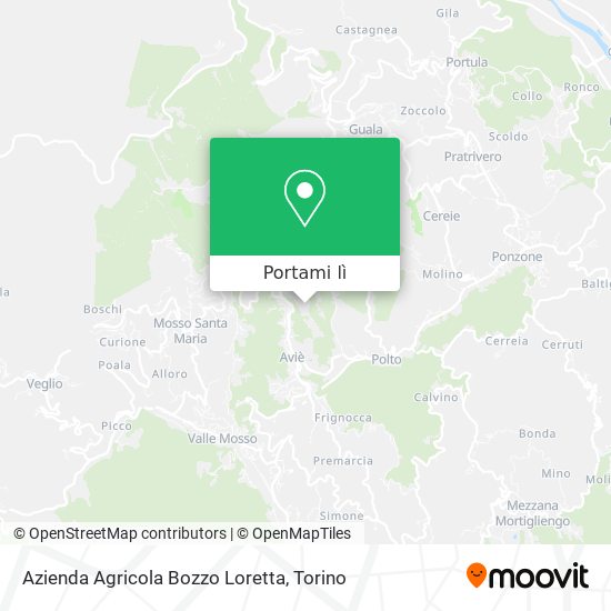 Mappa Azienda Agricola Bozzo Loretta