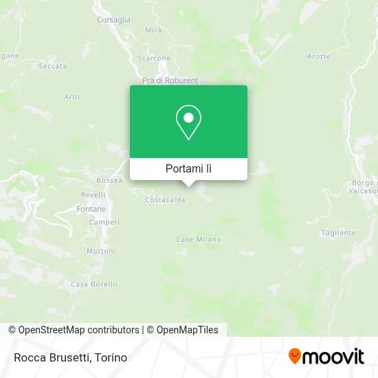 Mappa Rocca Brusetti