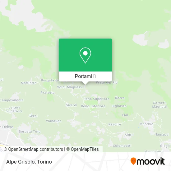 Mappa Alpe Grisolo