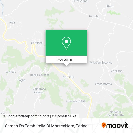 Mappa Campo Da Tamburello Di Montechiaro