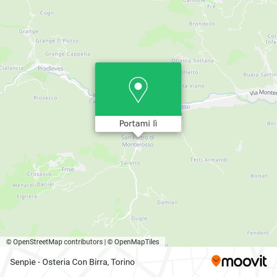 Mappa Senpìe - Osteria Con Birra