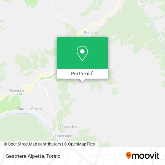 Mappa Sestriere Alpette