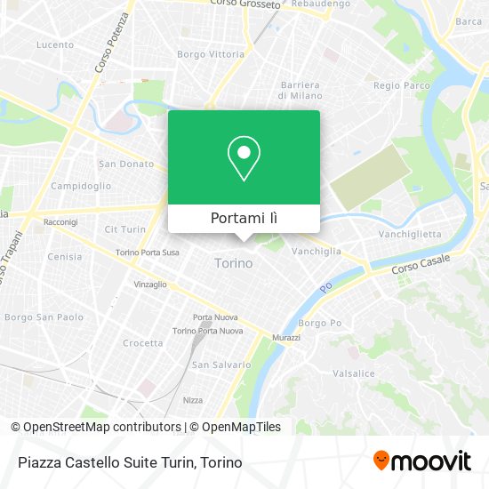 Mappa Piazza Castello Suite Turin