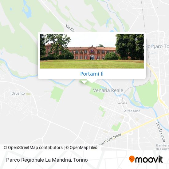 Mappa Parco Regionale La Mandria
