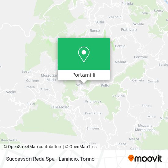 Mappa Successori Reda Spa - Lanificio