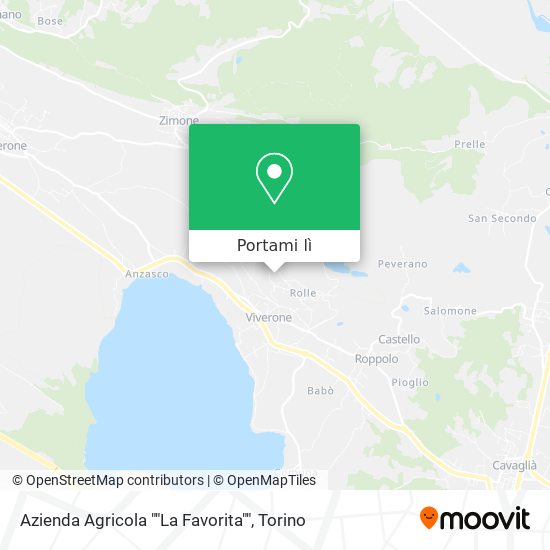 Mappa Azienda Agricola ""La Favorita""