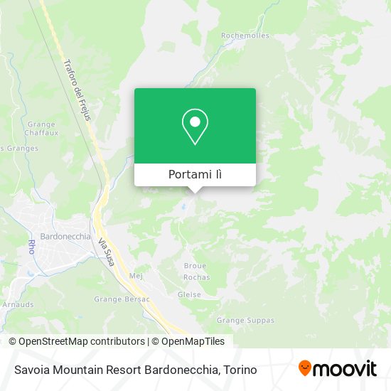 Mappa Savoia Mountain Resort Bardonecchia