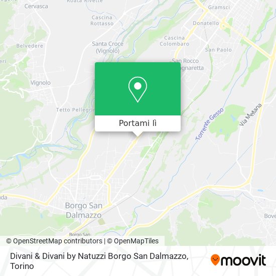 Mappa Divani & Divani by Natuzzi Borgo San Dalmazzo