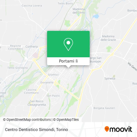 Mappa Centro Dentistico Simondi
