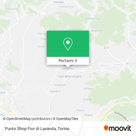 Mappa Punto Shop Fior di Lavanda
