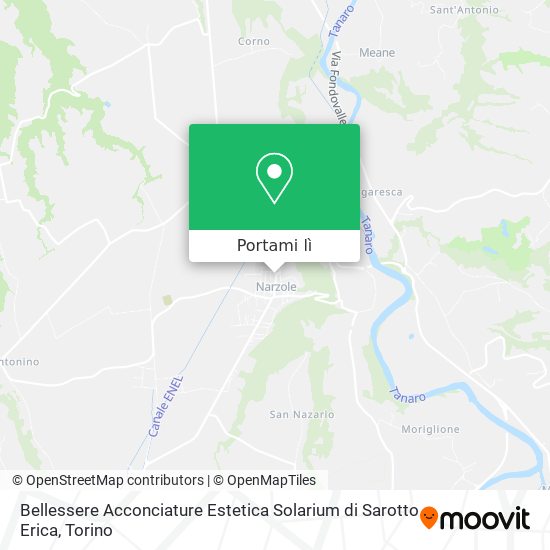 Mappa Bellessere Acconciature Estetica Solarium di Sarotto Erica