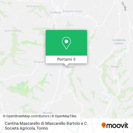 Mappa Cantina Mascarello di Mascarello Bartolo e C. Società Agricola