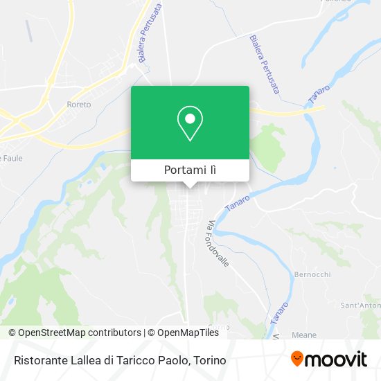 Mappa Ristorante Lallea di Taricco Paolo