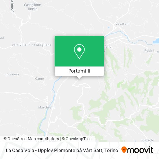 Mappa La Casa Vola - Upplev Piemonte på Vårt Sätt
